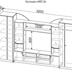 Гостиная МГС 8 в Краснодаре