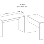 Письменный стол Мори МСП 1200.1 в Краснодаре
