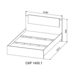 Кровать Софи СКР 1400.1 ДСВ в Краснодаре