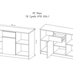 ТВ тумба Мори МТВ 1204.1 в Краснодаре